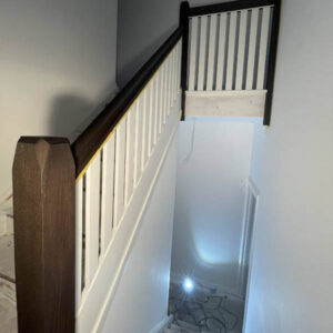 After painting a staircase