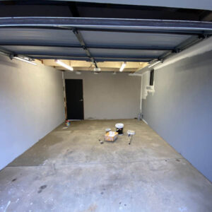 Painting garage before